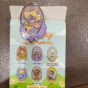 Disney Judy Hopps Enamel Pin with Purple and Yellow Accents